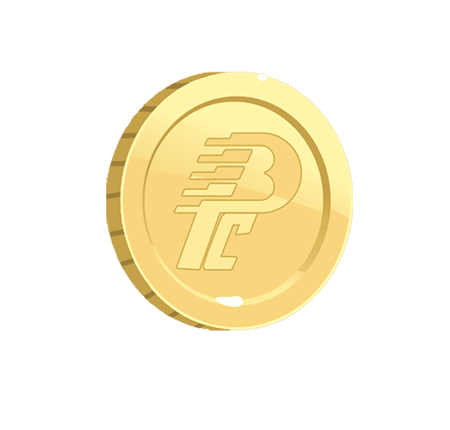 gold coin in bottom
